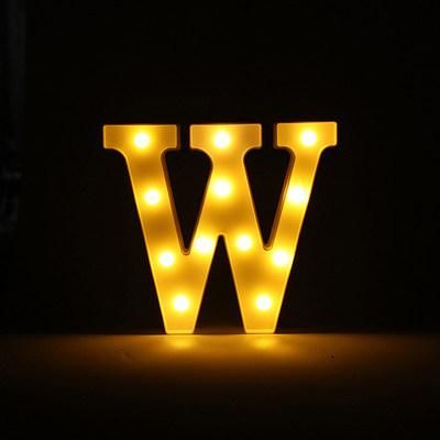 Alfabēta burtu LED gaisma gaismas ciparu gaismas kāzu dzimšanas dienas ballīte Guļamistabas mājas dekorēšana Personalizēti burti Mājas dekors