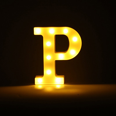 Alfabēta burtu LED gaisma gaismas ciparu gaismas kāzu dzimšanas dienas ballīte Guļamistabas mājas dekorēšana Personalizēti burti Mājas dekors