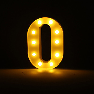 Alfabēta burtu LED gaisma gaismas ciparu gaismas kāzu dzimšanas dienas ballīte Guļamistabas mājas dekorēšana Personalizēti burti Mājas dekors