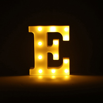 Alfabēta burtu LED gaisma gaismas ciparu gaismas kāzu dzimšanas dienas ballīte Guļamistabas mājas dekorēšana Personalizēti burti Mājas dekors
