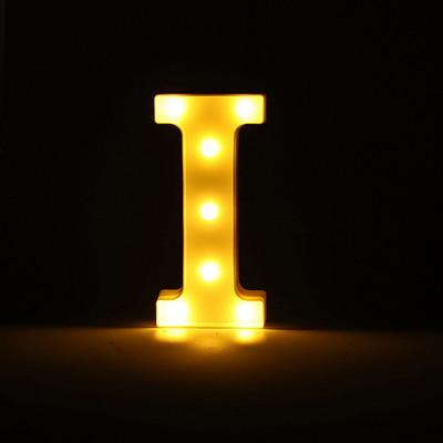 Alfabēta burtu LED gaisma gaismas ciparu gaismas kāzu dzimšanas dienas ballīte Guļamistabas mājas dekorēšana Personalizēti burti Mājas dekors