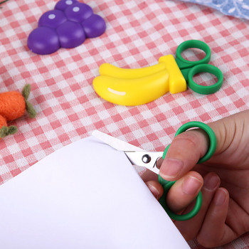 TLKKUE Мини шевни ножици за занаяти Малки пластмасови ножици Направи си сам Консумативи за рязане Детска безопасност Изрязване на хартия Домашен инструмент