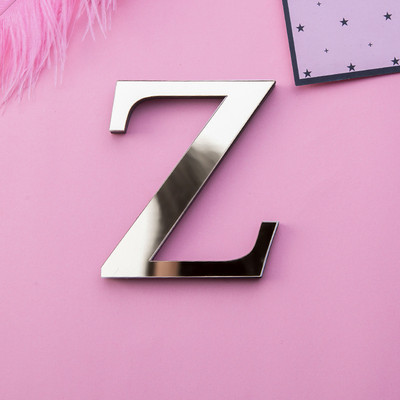 Auksiniai 3D veidrodiniai raidžių sieniniai lipdukai, skirti logotipui pavadinimas Vestuvės meilės raidės „pasidaryk pats“ abėcėlė Anglų sienų dekoro freska Namų dekoravimas