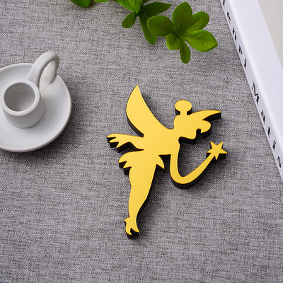 Auksiniai 3D veidrodiniai raidžių sieniniai lipdukai, skirti logotipui pavadinimas Vestuvės meilės raidės „pasidaryk pats“ abėcėlė Anglų sienų dekoro freska Namų dekoravimas