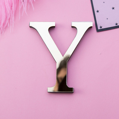 Auksiniai 3D veidrodiniai raidžių sieniniai lipdukai, skirti logotipui pavadinimas Vestuvės meilės raidės „pasidaryk pats“ abėcėlė Anglų sienų dekoro freska Namų dekoravimas