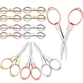 1 tk kokkupandav minikäärid roostevabast terasest käärid, kaasaskantavad võtmehoidja käärid, ohutuslõikurid teleskooplõikurid reisimiseks isetegemise jaoks