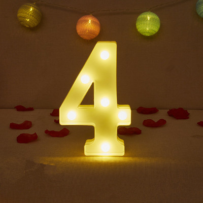 Alfabēta burtu LED gaisma Gaismas ciparu gaisma personalizēti burti Gaiši kāzu dzimšanas dienas svinības Mājas guļamistabas mājas dekorēšana