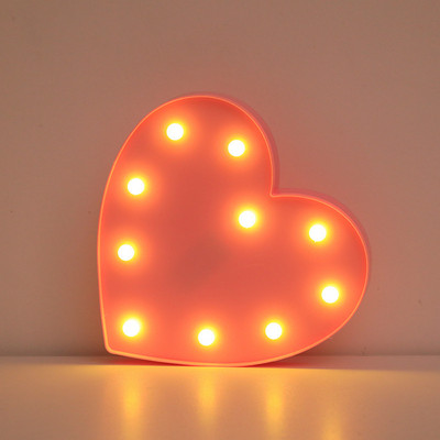 Alfabēta burtu LED gaisma Gaismas ciparu gaisma personalizēti burti Gaiši kāzu dzimšanas dienas svinības Mājas guļamistabas mājas dekorēšana