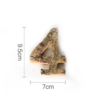 Kopā ar mizu masīvkoka Retro koka angļu burtu alfabēta numurs kafejnīcas bāram Mājas dekorēšana Vintage Diy Letter