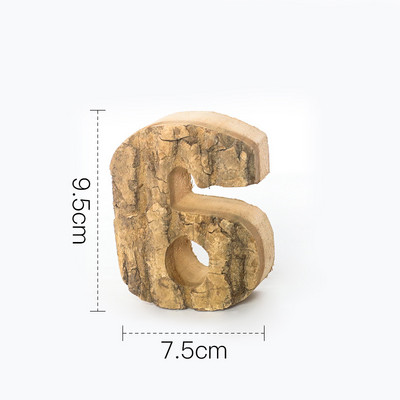 Kopā ar mizu masīvkoka Retro koka angļu burtu alfabēta numurs kafejnīcas bāram Mājas dekorēšana Vintage Diy Letter