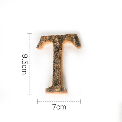 Kopā ar mizu masīvkoka Retro koka angļu burtu alfabēta numurs kafejnīcas bāram Mājas dekorēšana Vintage Diy Letter