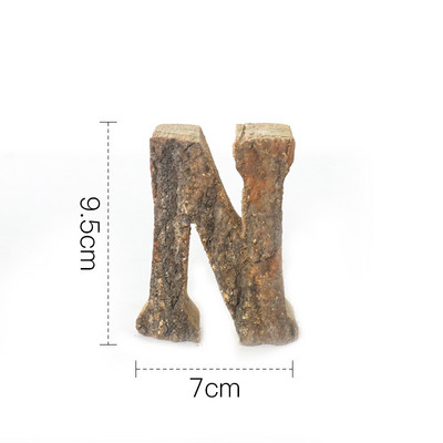 Kopā ar mizu masīvkoka Retro koka angļu burtu alfabēta numurs kafejnīcas bāram Mājas dekorēšana Vintage Diy Letter