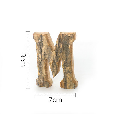 Kopā ar mizu masīvkoka Retro koka angļu burtu alfabēta numurs kafejnīcas bāram Mājas dekorēšana Vintage Diy Letter