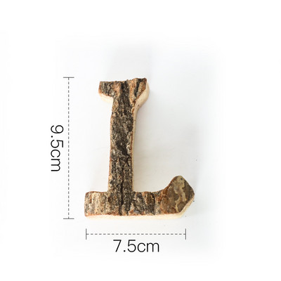 Kopā ar mizu masīvkoka Retro koka angļu burtu alfabēta numurs kafejnīcas bāram Mājas dekorēšana Vintage Diy Letter