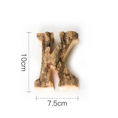 Kopā ar mizu masīvkoka Retro koka angļu burtu alfabēta numurs kafejnīcas bāram Mājas dekorēšana Vintage Diy Letter