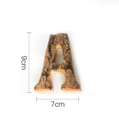 Kopā ar mizu masīvkoka Retro koka angļu burtu alfabēta numurs kafejnīcas bāram Mājas dekorēšana Vintage Diy Letter