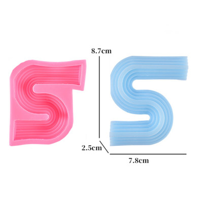 Uue geomeetrilise hoone kujuga küünla silikoonvorm Käsitsi valmistatud seebist krohvivaigust valmistatud küünlakomplekt kodukinke pulmakaunistus