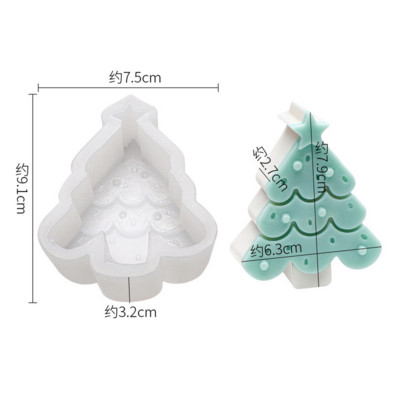 Ziemassvētku piparkūku vīrieša sveču veidne cepumu šokolādes cepšanas kūkas veidne DIY Ziemassvētku atmosfēras aromātiskā sveces silikona veidne