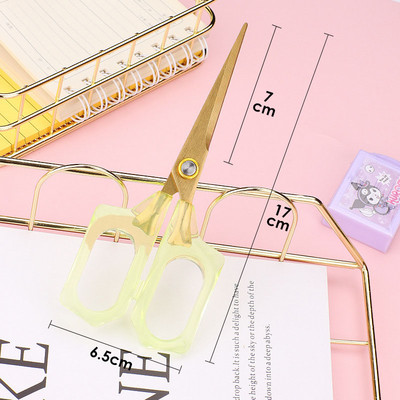 Nerūsējošā tērauda šūšanas šķēres caurspīdīgas drēbnieku šķēres biroja mājsaimniecības griezējinstrumenti rokdarbi izšūšana drēbnieku šķēres