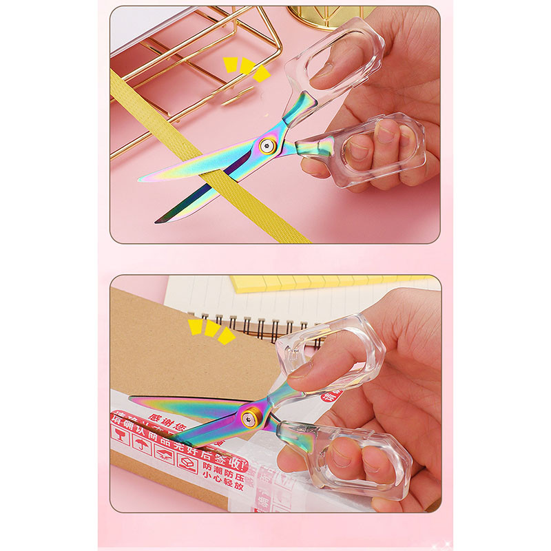 Nerūsējošā tērauda šūšanas šķēres caurspīdīgas drēbnieku šķēres biroja mājsaimniecības griezējinstrumenti rokdarbi izšūšana drēbnieku šķēres