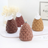 3D karácsonyi fenyő gyertya szilikon forma ízű gyertyaforma torta cupcake szilikon forma bútor dekoratív gyertya készítési kellékek