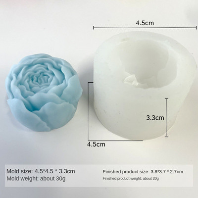 Κερί Rose Flower Καλούπι σιλικόνης DIY Candle Plaster Crafts Mold Χειροποίητο σαπούνι Αρωματικά κεριά Εργαλείο κατασκευής Διακόσμηση γάμου σπιτιού