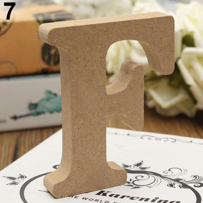 Kāzu brīvi stāvošs AZ koka koka burtu alfabēts piekārts mājas ballīšu dekors