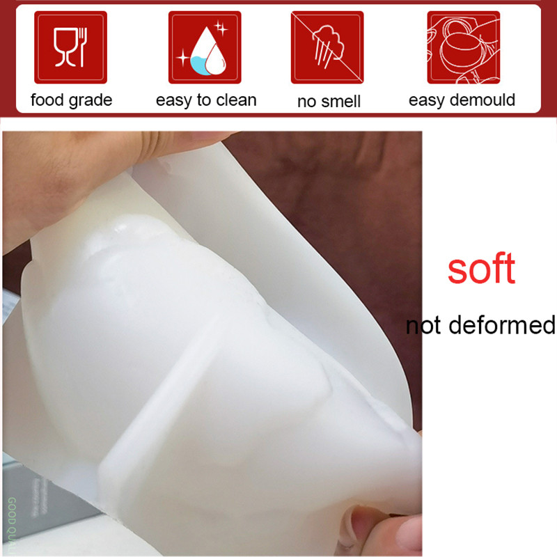 Jauna silikona veidne sveču lielai 3D Zemes Mēness planētas liešanai ar rokām gatavotām amatniecības veidnēm