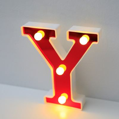 16 cm punased LED-kirjavalgustid kodukaunistus helendav tähestikuga number öölamp Sünnipäev jõulud pulmapaku kaunistus