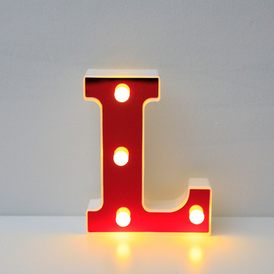 16 cm punased LED-kirjavalgustid kodukaunistus helendav tähestikuga number öölamp Sünnipäev jõulud pulmapaku kaunistus