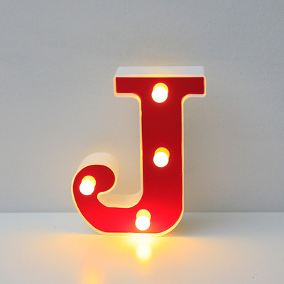 16 cm punased LED-kirjavalgustid kodukaunistus helendav tähestikuga number öölamp Sünnipäev jõulud pulmapaku kaunistus