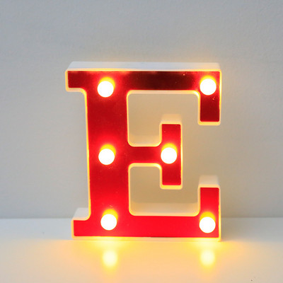 16 cm punased LED-kirjavalgustid kodukaunistus helendav tähestikuga number öölamp Sünnipäev jõulud pulmapaku kaunistus