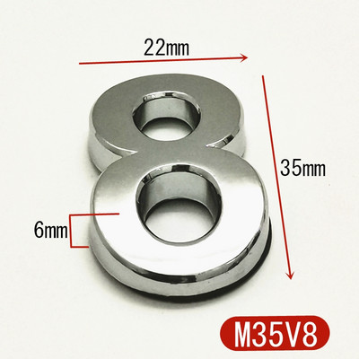 Majanumbri uksekleebis Kohandage korteri hotelli aadressi ruumi ukseplaadi number 3,5 cm ABS plastikust kaasaegne kuldne 0 kuni 9 numbrit