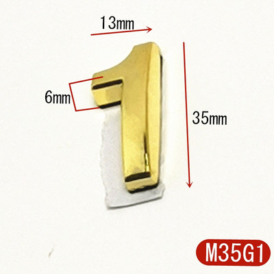Majanumbri uksekleebis Kohandage korteri hotelli aadressi ruumi ukseplaadi number 3,5 cm ABS plastikust kaasaegne kuldne 0 kuni 9 numbrit