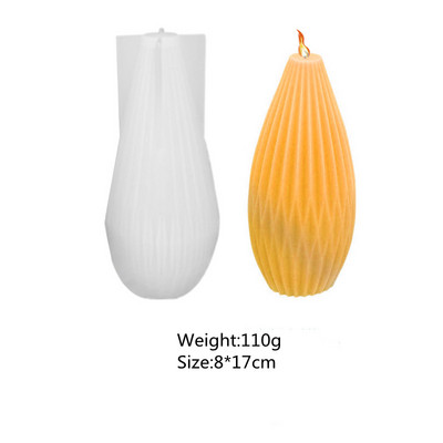 1 pakiranje silikonskih kalupa za sapun Kalupi za sapun u obliku vune za izradu sapuna DIY Glineni kalupi za kolače za domaće svijeće Kalupi za svijeće