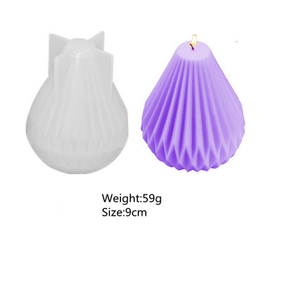 1 pakiranje silikonskih kalupa za sapun Kalupi za sapun u obliku vune za izradu sapuna DIY Glineni kalupi za kolače za domaće svijeće Kalupi za svijeće