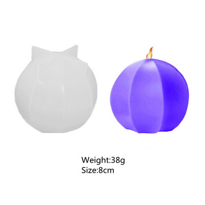 1 pakiranje silikonskih kalupa za sapun Kalupi za sapun u obliku vune za izradu sapuna DIY Glineni kalupi za kolače za domaće svijeće Kalupi za svijeće