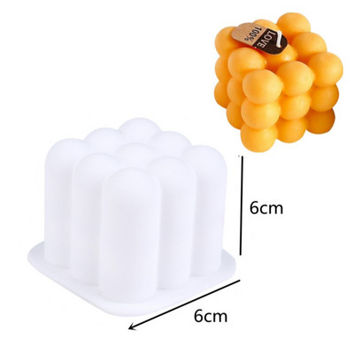 1 pakiranje silikonskih kalupa za sapun Kalupi za sapun u obliku vune za izradu sapuna DIY Glineni kalupi za kolače za domaće svijeće Kalupi za svijeće
