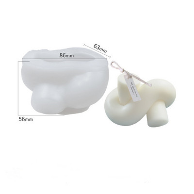 1 pakiranje silikonskih kalupa za sapun Kalupi za sapun u obliku vune za izradu sapuna DIY Glineni kalupi za kolače za domaće svijeće Kalupi za svijeće