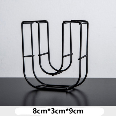 Melna metāla dobi burti DIY kaltas dzelzs alfabēta personalizēta durvju plāksnīte Mājas dekors Fotogrāfijas rekvizīti darbvirsmas ornaments