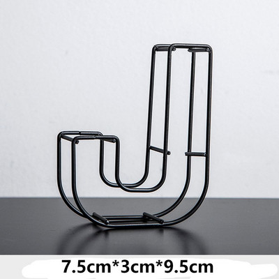 Melna metāla dobi burti DIY kaltas dzelzs alfabēta personalizēta durvju plāksnīte Mājas dekors Fotogrāfijas rekvizīti darbvirsmas ornaments