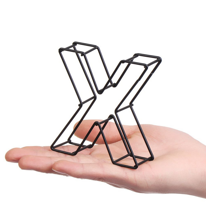 Melna metāla dobi burti DIY kaltas dzelzs alfabēta personalizēta durvju plāksnīte Mājas dekors Fotogrāfijas rekvizīti darbvirsmas ornaments