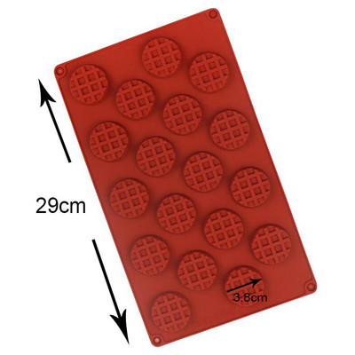 Mini vahvliküpsise silikoonküünlavorm Toidu aroomiteraapia küünlavorm DIY käsitsi valmistatud küünla valmistamise seebi Choaoclate vormid