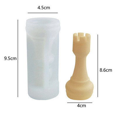 Lielas šaha sveķu veidnes 3D starptautiskās šaha figūru silikona veidnes sveķu liešanai UV epoksīda veidnes