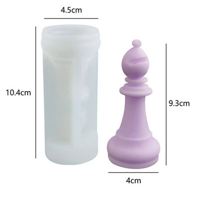 Lielas šaha sveķu veidnes 3D starptautiskās šaha figūru silikona veidnes sveķu liešanai UV epoksīda veidnes