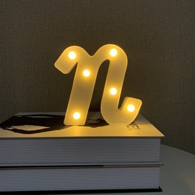 15 CM LED burtu lampiņas vārda kombinācija burtu sirds nakts gaisma dzimšanas dienas Valentīna dienas kāzu ballīšu galda mājas dekorēšanai