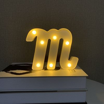 15 CM LED burtu lampiņas vārda kombinācija burtu sirds nakts gaisma dzimšanas dienas Valentīna dienas kāzu ballīšu galda mājas dekorēšanai