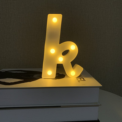 15 CM LED burtu lampiņas vārda kombinācija burtu sirds nakts gaisma dzimšanas dienas Valentīna dienas kāzu ballīšu galda mājas dekorēšanai