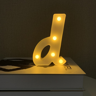 15 CM LED burtu lampiņas vārda kombinācija burtu sirds nakts gaisma dzimšanas dienas Valentīna dienas kāzu ballīšu galda mājas dekorēšanai