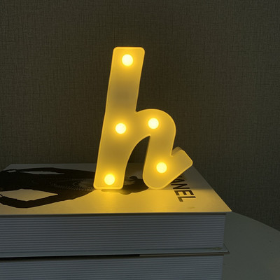 15 CM LED burtu lampiņas vārda kombinācija burtu sirds nakts gaisma dzimšanas dienas Valentīna dienas kāzu ballīšu galda mājas dekorēšanai